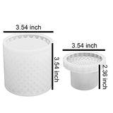 RESINWORLD Large Resin Jar Molds with Lids + 2Pcs Inner Pyramid Silicone Molds with 1Pcs Plastic Frame ResinWorld