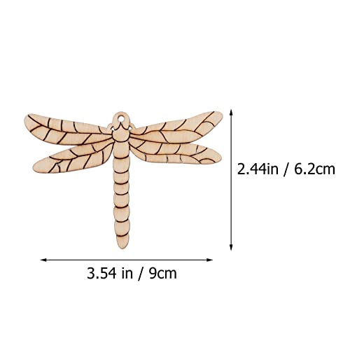 Didiseaon 50 Sets Unfinished Wooden Dragonfly Cutouts Insect Wood Slice Blank Wooden Paint Crafts for Kids Painting DIY Craft Didiseaon