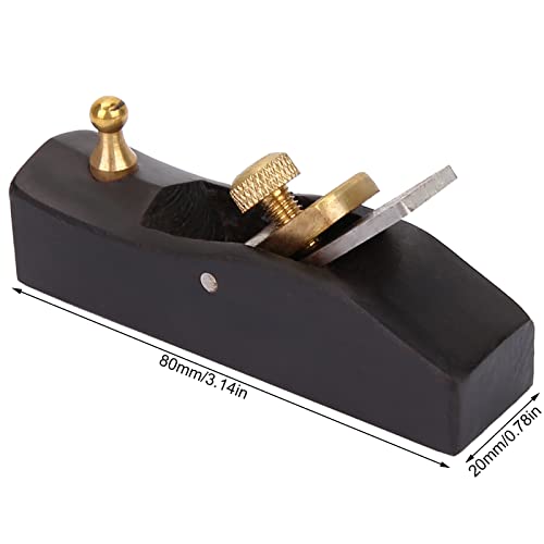 Block Hand Plane Planer Wooden Carpenter Woodcraft Tool for Woodworking Trimming Wood Planing Surface Smoothing(80 mm)