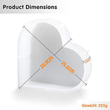 Resin Silicone Molds Large, Heart Resin Molds Silicone, Large Silicone Molds for Epoxy Resin, Deep Casting Resin Molds Epoxy Resin Molds for Flowers MAMUNU