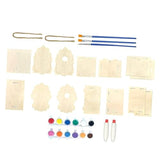 VILLCASE 1 Set Decor Lanyard Build and Paint Birdhouses Paint House Wind Chime Kit Unfinished Arts Kits Build and Paint Paint Houses Wooden House DIY VILLCASE