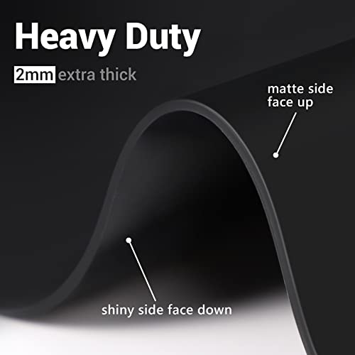 Ewen Extra Large Silicone Mat - 39.4X23.5 Inches 2MM Thick Heat Resistant Placemats, Workbench Countertop Protector Mat Hot Pads for Coffee Maker, Ewen