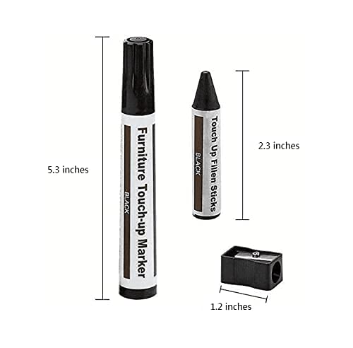 Furniture Repair Kit Wood Markers Wax Sticks, for Stains, Scratches, Wood Floors, Tables, Desks, Carpenters, Bedposts, Touch Ups, and Cover Ups (21) DAIXISM