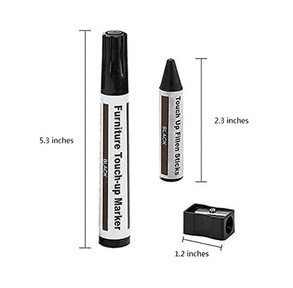 Furniture Repair Kit Wood Markers Wax Sticks, for Stains, Scratches, Wood Floors, Tables, Desks, Carpenters, Bedposts, Touch Ups, and Cover Ups (21) - WoodArtSupply