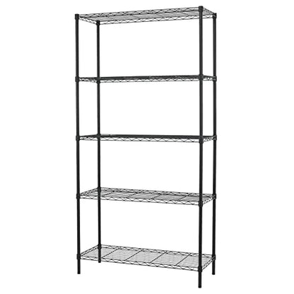 Wire Shelving Unit, 5 Shelf Metal Storage Rack NSF Certified Storage Rack 36" W x 14" D x 72" H 1250Lbs Capacity Garage Shelving Adjustable Heavy - WoodArtSupply