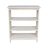 International Concepts 3 Tier Mission Shelf Unit, Unfinished IC International Concepts