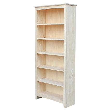 International Concepts Bookcase, 72-Inch, Unfinished IC International Concepts