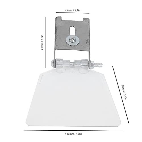 2Pcs Bench Grinder Shield, Bench Grinder Eyeshield, 304 Small Stainless Steel Shield Angle Grinder Case Shield Grinder Attachment Accessories Yosoo Health Gear