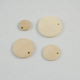 50pcs Unfinished Round Earrings Christmas Baubles Unfinished Wood Cutouts Wooden Flat Chips Craft Wood Slices Wooden Discs Wooden Embellishments SUPVOX