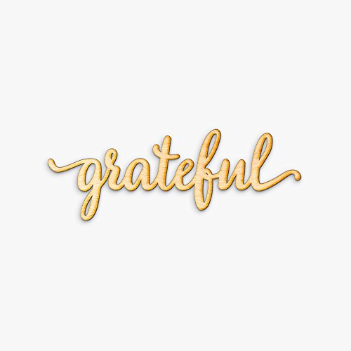 Grateful Wood Sign Home Décor Rustic Wall Art Unfinished 18" x 7"