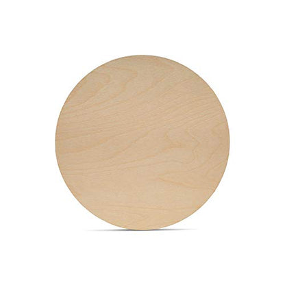 Wood Discs for Crafts, Blank Tokens, or Wooden Coins, 3 x 1/16 inch, Pack of 100 Unfinished Wood Circles, by Woodpeckers