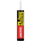 Loctite PL Premium Polyurethane Construction Adhesive, Versatile Construction Glue for Wood, Concrete, Metal & More - 10 fl oz Cartridge, Pack of 1 Loctite