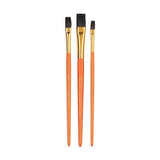 Royal & Langnickel Royal Zip N' Close Camel Flat 3-Piece Brush Set Royal & Langnickel