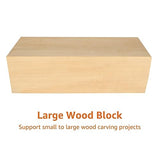 Acrux7 10 x 4 x 3 Inch Basswood Carving Blocks, Bass Wood for Wood Carving, Unfinished Carving Wood Blocks Acrux7