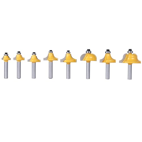 8milelake 100 pcs 1/4inches Shank Router Bit Set Tungsten Carbide Tips Woodworking Kit, Dovetails, Slot Cutters & Straight Router 8MILELAKE