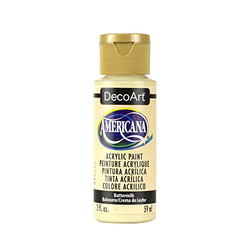 DecoArt Americana Acrylic Paint, 2-Ounce, Buttermilk - WoodArtSupply