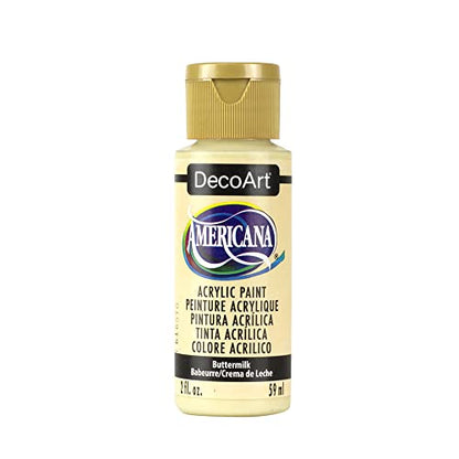 DecoArt Americana Acrylic Paint, 2-Ounce, Buttermilk - WoodArtSupply