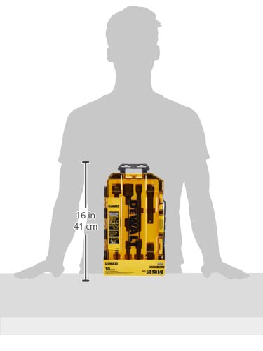 DEWALT Socket Set, Metric, 10-Piece, 3/8" and 1/2" Drive, with Impact Extensions (DWMT74741) DEWALT