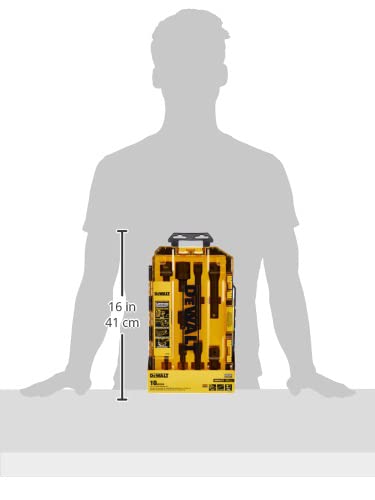 DEWALT Socket Set, Metric, 10-Piece, 3/8" and 1/2" Drive, with Impact Extensions (DWMT74741) - WoodArtSupply