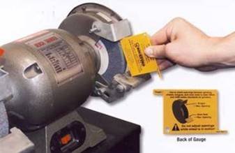 Bench Grinder Safety Gauge with Tether (1) Rockford Systems, LLC