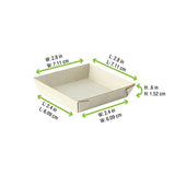 PacknWood -210SAMBQ70 Biodegradable Wood Tray for Serving,charcuterie Tray, Samurai Square Wooden Dish,(2.8 x 2.8") - Case of 200 First