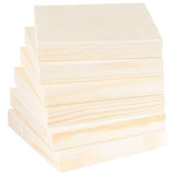 ADXCO 8 Pack Wood Panels 5 x 5 Inch Unfinished Wood Canvas Wooden Panel Boards for Painting, Pouring, Arts Use with Oils, Acrylics ADXCO