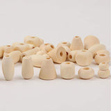 EXCEART 100pcs Wooden Beads Barrel Shaped Unfinished Wood Spacer Beads Jewelry Findings Charms for DIY Bracelet Necklace Craft Making Supplies Style EXCEART