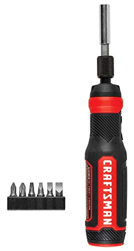 CRAFTSMAN Cordless Screwdriver, 4V, 8-Piece Set (CMHT66718B6) - WoodArtSupply