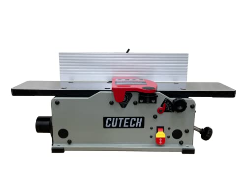 Cutech 40160HI 6-Inch Spiral Cutterhead Benchtop Jointer with Cast Iron Tables and 12 Tungsten Carbide Inserts - WoodArtSupply