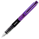 Zebra Fuente - Disposable Fountain Pen - Black, Blue, Red, Green, & Violet Ink - Pack of 5 Zebra Pen