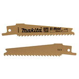 Makita B-20432 4" 6TPI Nail Embedded Wood Cutting Recipro Saw Blade, 5/pk Makita