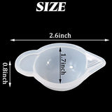 GXXMEI 20PCS Silicone Mold Cup Dispenser, Small Silicone Cups,Resin Mold Mini Measuring Cup, Color Modulation Tools for DIY Epoxy Resin Craft GXXMEI