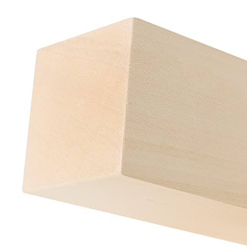 ZOENHOU 10 PCS 6 x 2 x 2 Inches Basswood Carving Blocks, Premium Unfinished Carving Wood Whittling Blocks Kit, Balsa Wood Blocks for Crafting ZOENHOU