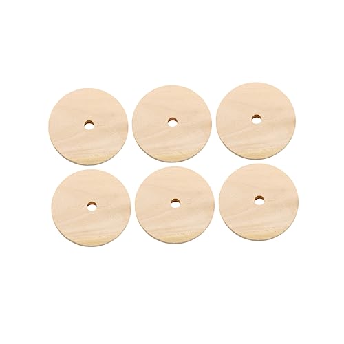 TEHAUX 1 Unfinished Wooden Cutouts Unfinished Wood Discs Unfinished Wood Circle Wood Cutouts for Crafts Circle Wood Chips Circle Wood Cutouts Wooden - WoodArtSupply