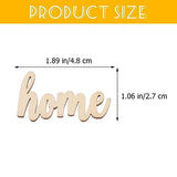 Amosfun 15pcs Unfinished Wooden Letters Sign Home Wood Cutout Sign Tabletop Decor Sign for Painting DIY Crafts Decorations Amosfun