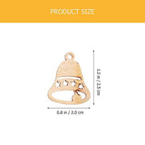 EXCEART Christmas Decorations 100 Pcs Christmas Wooden Ornaments Unfinished Wood Slices Christmas Tree Hanging Decor for DIY Crafts Christmas Holiday EXCEART