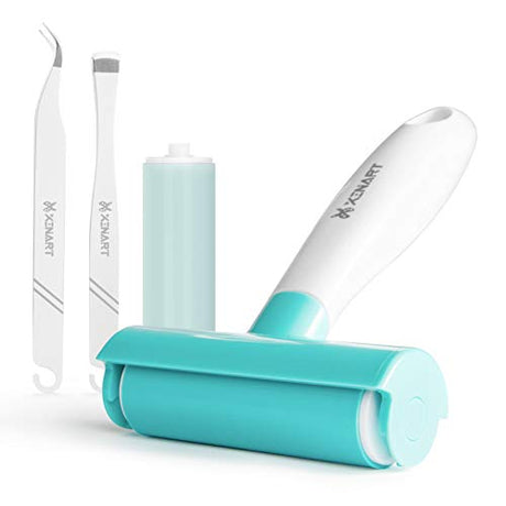 Xinart Brayer Rollers & Mat Remover Tool Set for Fabric Crafting, Reusable Sticky Lint Rollers Tool for Clothes/T-Shirts Heat Transfer Projects XINART