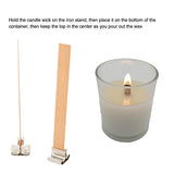 Smokeless Wooden Candle Wicks, Wood Candle Wicks Simple Operation for DIY Candle Making Janzoom