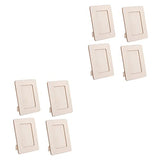 Kisangel 8 pcs DIY wooden photo frame table top photo frame blank wood picture frame wooden painting crafts for kids unfinished wood picture frames Kisangel