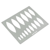 Aleks Melnyk #204 Metal Ellipse Template, Ellipse Stencil, Pointed Oval, Ellipse Master, Art Oval Tool, Isometric Drawing Template, Lapidary, - WoodArtSupply