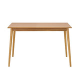 Panana Modern Dining Table 47 Inch Kitchen Table with Solid Wood Leg Oak Finish Dinner Table Dining Room Home Furniture Natural Panana