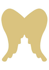 Angel Wings Cutout Unfinished Wood Christmas Holiday Nursery Decor MDF Shape Canvas Style 2 Diverse Woodworking