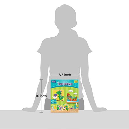 Imagimake Clay Murals Dino - Modeling Clay for Kids - Arts and Crafts for Kids Ages 6-8 - Air Dry Clay for Kids - Gifts for 5, 6, 7, 8 Year Old Boys Imagimake