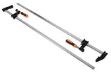 WEN 10236F2 Quick-Adjust 36-Inch Steel Bar Clamps with 2.5-Inch Throat and Micro-Adjustment Handle, Two Pack , Multicolor WEN