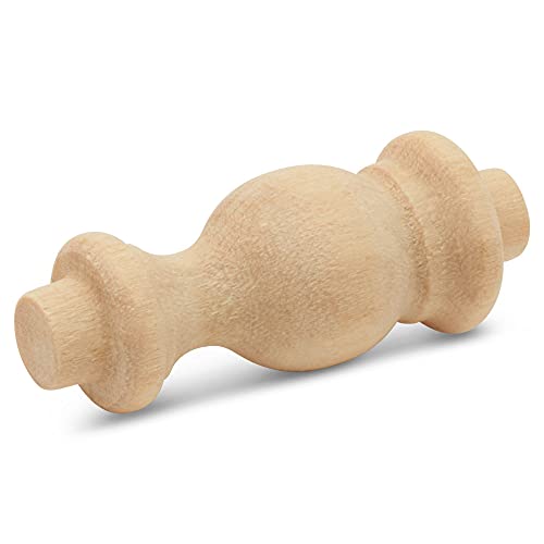 Wooden Baluster Spindles 1-1/2", Pack of 25 Wood Spindles for Crafts, Woodworking, and Furniture, by Woodpeckers Woodpeckers