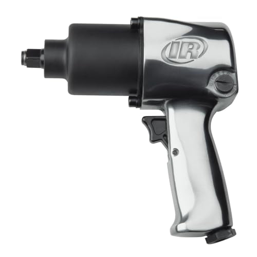 Ingersoll Rand 231C 1/2” Drive Air Impact Wrench – Lightweight, Max 600 ft-lbs Torque Output, Adjustable Power, Twin Hammer, Silver, 3.4 x 8.2 x 8.8 - WoodArtSupply