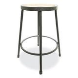 Alera ALEIS6624G 24 in. Seat Height Backless Industrial Metal Shop Stool - Brown Alera