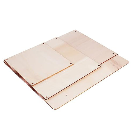 Anneome 4pcs Square Blank Drawing Board Drawing Pad for Kids Wedding Decor Unfinished Painting Boards Hand Decor Blank Flag Unfinished Door Plaque Anneome