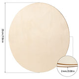 JEUIHAU 40 Packs 10 Inches Wood Rounds, Unfinished Blank Wood Circles, Natural Round Wooden Discs for DIY Crafts, Door Hangers, Home Decors JEUIHAU