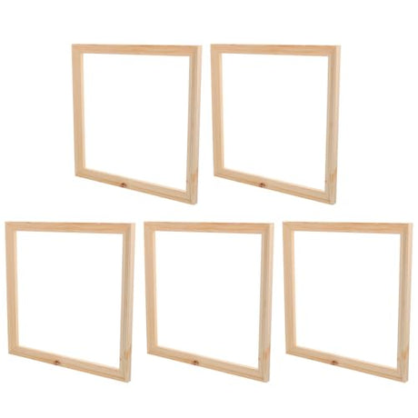 DECHOUS 5pcs Empty Frame Solid Wood Picture Frame Wood Specimen Frame Memory Picture Wall Frame Unfinished Wood Frames Rustic Frames Rustic Picture DECHOUS